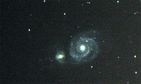 Photo of Whirlpool galaxy